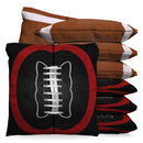 Football Baggo Cornhole Bean Bag Toss Bags (set of 8)