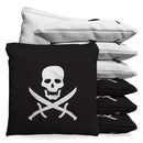 Jolly Rogers Skull & Swords Pirate Baggo Cornhole Bean Bag Toss Bags (set of 8)