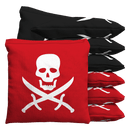 Jolly Rogers Skull & Swords Pirate Baggo Cornhole Bean Bag Toss Bags (set of 8) Baggo.com