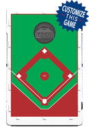 Baseball Field Bean Bag Toss Game by BAGGO Baggo.com