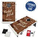 Wood and Lights Wedding Bag Toss Game by BAGGO Baggo.com