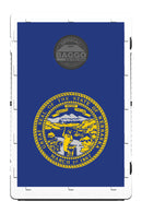 Nebraska State Flag Bean Bag Toss Game by BAGGO Baggo.com