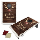 Floral Antlers Wedding Baggo Bag Toss Game by BAGGO Baggo.com