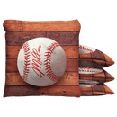 Baseball Rugged Bat and Ball Baggo Cornhole Bean Bag Toss Bags (set of 8) Baggo.com