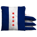 Chicago Star Flag Baggo Cornhole Bean Bag Toss Bags (set of 8) Baggo.com