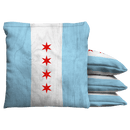 Chicago Star Flag Baggo Cornhole Bean Bag Toss Bags (set of 8) Baggo.com