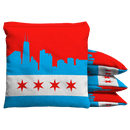 Chicago Skyline Baggo Cornhole Bean Bag Toss Bags (set of 8) Baggo.com