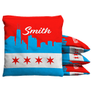 Chicago Skyline Baggo Cornhole Bean Bag Toss Bags (set of 8) Baggo.com