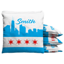 Chicago Skyline Baggo Cornhole Bean Bag Toss Bags (set of 8) Baggo.com