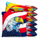 Eagle and Shades Baggo Cornhole Bean Bag Toss Bags (set of 8) Baggo.com