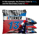 Racing Custom Name and Number Baggo Cornhole Bean Bag Toss Bags (set of 8) Baggo.com