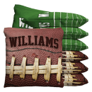 Football Pigskin End Zone Baggo Cornhole Bean Bag Toss Bags (set of 8) Baggo.com