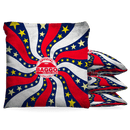 Freedom Spiral Baggo Cornhole Bean Bag Toss Bags (set of 8) Baggo.com