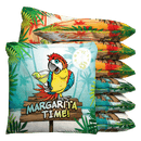 Margarita Time Parrot Baggo Cornhole Bean Bag Toss Bags (set of 8) Baggo.com