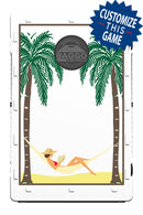 Hammock in Palm Trees Bean Bag Toss Game by BAGGO Baggo.com