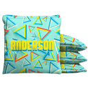 Retro Infinity Triangles Baggo Cornhole Bean Bag Toss Bags (set of 8) Baggo.com