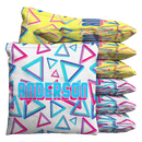 Retro Infinity Triangles Baggo Cornhole Bean Bag Toss Bags (set of 8) Baggo.com