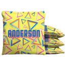 Retro Infinity Triangles Baggo Cornhole Bean Bag Toss Bags (set of 8) Baggo.com