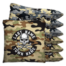 Skull and Bones Custom Bean Bags Baggo Cornhole Bean Bag Toss Bags (set of 8) Baggo.com