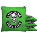 Skull and Bones Custom Bean Bags Baggo Cornhole Bean Bag Toss Bags (set of 8) Baggo.com