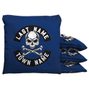 Skull and Bones Custom Bean Bags Baggo Cornhole Bean Bag Toss Bags (set of 8)