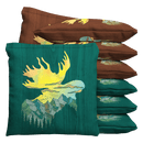 Whimsical Moose Custom Bean Bags Baggo Cornhole Bean Bag Toss Bags (set of 8) Baggo.com