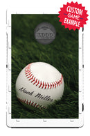 Baseball in the Grass Bean Bag Toss Game by BAGGO Baggo.com