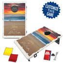 Beach Sunset Names in the Sand Bean Bag Toss Game by BAGGO Baggo.com