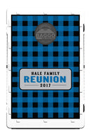Blue Plaid Flannel Bean Bag Toss Game by BAGGO Baggo.com