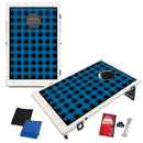Blue Plaid Flannel Bean Bag Toss Game by BAGGO Baggo.com