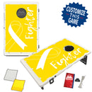 Cancer Awareness (Various) Ribbon Bean Bag Toss Game by BAGGO Baggo.com