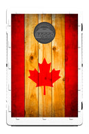 Canadian Flag Distressed Bean Bag Toss Game by BAGGO Baggo.com