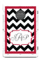 Chevron Pattern Monogram Letters With Custom Colors Bag Toss Game by BAGGO