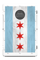Chicago Textured Flag Skyline Bean Bag Toss Game by BAGGO Baggo.com