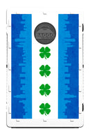 Chicago Shamrock Flag Skyline Bean Bag Toss Game by BAGGO Baggo.com