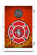 Fire Department Flames Bean Bag Toss Game by BAGGO Baggo.com