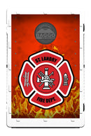 Fire Department Flames Bean Bag Toss Game by BAGGO Baggo.com