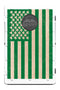 Green Irish Shamrock American Flag Bean Bag Toss Game by BAGGO