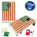 Irish Shamrock American Flag Bean Bag Toss Game by BAGGO Baggo.com