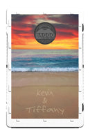 Beach Sunset Names in the Sand Bean Bag Toss Game by BAGGO Baggo.com