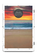 Beach Sunset Names in the Sand Bean Bag Toss Game by BAGGO Baggo.com