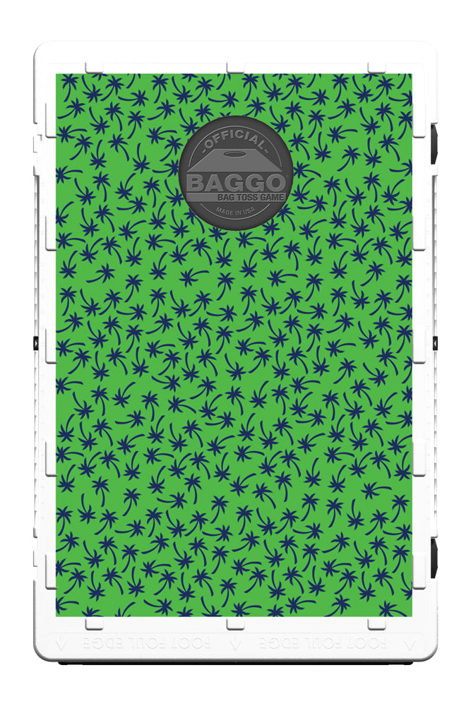 Green Palm Print Bean Bag Toss Game by BAGGO