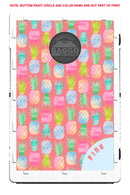 Pineapple Pattern Pink Bean Bag Toss Game by BAGGO
