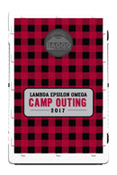 Red Plaid Flannel Bean Bag Toss Game by BAGGO Baggo.com