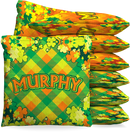 Custom Shamrock Plaid Baggo Cornhole Bean Bag Toss Bags (set of 8) Baggo.com