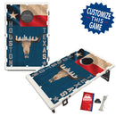 Houston Texas Skull & Flag Skyline Bean Bag Toss Game by BAGGO Baggo.com
