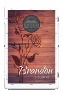 Wood Floral Wedding Baggo Bag Toss Game by BAGGO Baggo.com