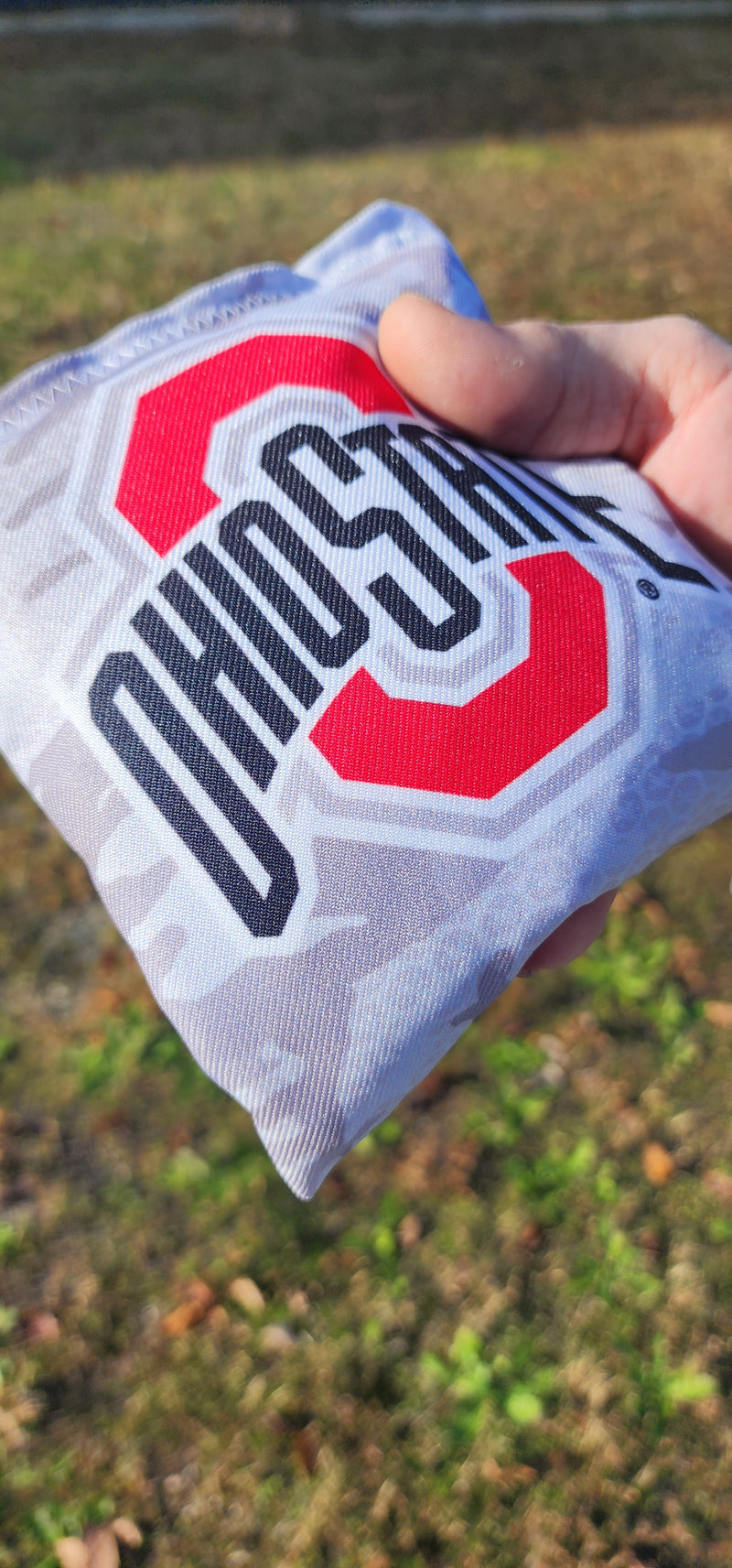 Ohio State Buckeyes Camo Baggo Cornhole Bean Bag Toss Bags Set (set of 8)