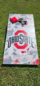Ohio State Buckeyes Graffiti Pro Cornhole Bean Bag Toss Game 24x48 with 8 Regulation 16oz Bags