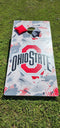 Ohio State Buckeyes Graffiti Pro Cornhole Bean Bag Toss Game 24x48 with 8 Regulation 16oz Bags